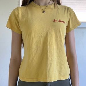 Forever 21 Casual Yellow San Francisco T - Shirt